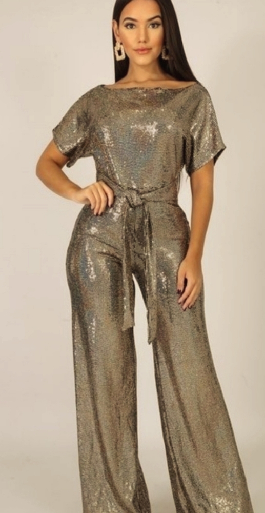 Gold Shimmering Jumpsuit